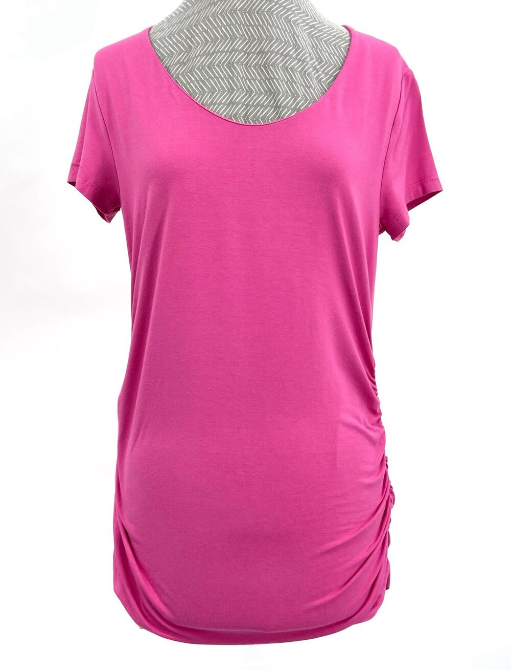 Isabella Oliver Hot Pink Maternity Short Sleeve Spring Tee Pea in the Pod Size 4